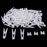 Maxbell 50Pcs Photo Frame Backs Plastic Display Stand Easel Plate Display Photo Holder Stand for Display Picture Frames, Painting and Art Crafts - Aladdin Shoppers