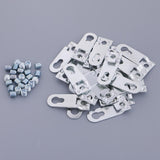 Maxbell 25pcs Alloy Heavy Duty Key hole Hangers Hanging Plate With Screw For Frames - Aladdin Shoppers