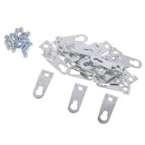 Maxbell 25pcs Alloy Heavy Duty Key hole Hangers Hanging Plate With Screw For Frames - Aladdin Shoppers