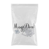 Maxbell 10pcs Square Hangers Stretched Canvas Hollow Back Sawtooth Hanger + Screws for Picture Photo Frame Hanging Home Office Wall Decoration - Aladdin Shoppers