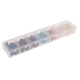 Maxbell 1 Box Topaz, Rose Quartz,Turquoise,Agate For Nail Art Embellishments Phone Case Decors Earrings Ornaments Crafts Stones Decorative Gemstones - Aladdin Shoppers