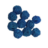Maxbell 20pcs 3cm Wicker Rattan Balls Xmas Wedding Decorative Crafts