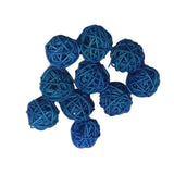 Maxbell 20pcs 3cm Wicker Rattan Balls Xmas Wedding Decorative Crafts