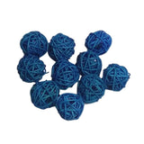 Maxbell 20pcs 3cm Wicker Rattan Balls Xmas Wedding Decorative Crafts