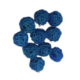 Maxbell 20pcs 3cm Wicker Rattan Balls Xmas Wedding Decorative Crafts