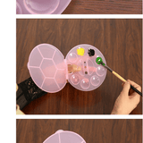 Maxbell Folding Style Artists Watercolor Palette Box 10Wells Paint Palette Box Thumb Holding Design Function For Storage Blue - Aladdin Shoppers