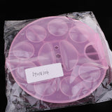Maxbell Folding Style Artists Watercolor Palette Box 10Wells Paint Palette Box Thumb Holding Design Function for Storage Pink - Aladdin Shoppers