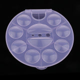Maxbell Folding Style Artists Watercolor Palette Box 10Wells Paint Palette Box Thumb Holding Design Function for Storage Purple - Aladdin Shoppers