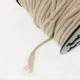 2set Natural Cotton Rope Braided Twisted Cords Twine Crafts Raw White 60/50m