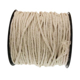 2set Natural Cotton Rope Braided Twisted Cords Twine Crafts Raw White 60/50m