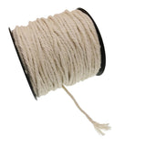 2set Natural Cotton Rope Braided Twisted Cords Twine Crafts Raw White 60/50m