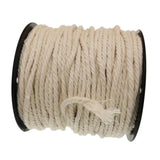 2set Natural Cotton Rope Braided Twisted Cords Twine Crafts Raw White 60/50m