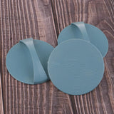 Maxbell Maxbell Plastic Green Solid Concave Convex Surface Round Plate With Handle For Wood Printing Art