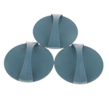 Maxbell Maxbell Plastic Green Solid Concave Convex Surface Round Plate With Handle For Wood Printing Art