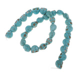 One Strand 10mm Skull Beads Blue Turquoise Loose Spacer Beads for DIY Jewelry Making Craft, Resin Turquoise Gemstones (2mm) - Aladdin Shoppers