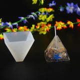Maxbell Food Grade Pyramid Soap Candle Making Tools Silicone Molds Dried Flower Style Resin Crystal Casting DIY 20x20x20mm - Aladdin Shoppers