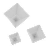 Maxbell 3 Sizes DIY Liquid Resin Molds Jewelry Making Mould Tool Pyramid Silicone Ornament Mold for Polymer Clay, Crafting, Epoxy Resin, Dried Flower Mold - Aladdin Shoppers