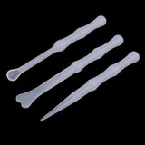 Maxbell 4 pieces transparent silicone reusable mixing measuring cups & stirrers liquid epoxy resin hobby craft casting jewelry making diy decoration tools set - Aladdin Shoppers