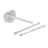 Maxbell 4 pieces transparent silicone reusable mixing measuring cups & stirrers liquid epoxy resin hobby craft casting jewelry making diy decoration tools set - Aladdin Shoppers