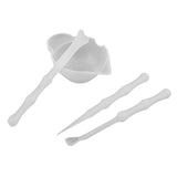 Maxbell 4 pieces transparent silicone reusable mixing measuring cups & stirrers liquid epoxy resin hobby craft casting jewelry making diy decoration tools set - Aladdin Shoppers