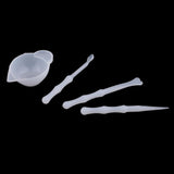Maxbell 9 Pieces Silicone Resin Measuring Mixing Cup DIY Jewelry Resin Glue Tool Set