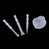 Maxbell 9 Pieces Silicone Resin Measuring Mixing Cup DIY Jewelry Resin Glue Tool Set