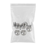 Maxbell 5pcs High Grade Stainless Steel Large Hole Spacer Loose Beads Findings For DIY Bracelet Anklets Jewelry Embellishments - Aladdin Shoppers