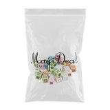Maxbell Maxbell 200 Pieces 6mm Colorful Letter Beads Kit Alphabet Cubic Bead A-Z Bulk - Acrylic Beads for DIY Bracelets Jewelry Accessories Making (Large Hole, 4mm)