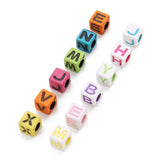 Maxbell Maxbell 200Pcs Acrylic Alphabet Letter Bead Large Hole Loose Bead DIY Jewelry Making