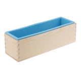 Maxbell Maxbell Rectangular Soap Silicone Loaf Mold With Wood Box For Soap Making Supplies