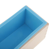 Maxbell Maxbell Rectangular Soap Silicone Loaf Mold With Wood Box For Soap Making Supplies