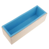 Maxbell Maxbell Rectangular Soap Silicone Loaf Mold With Wood Box For Soap Making Supplies