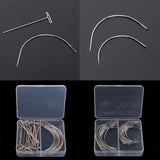 70 Pieces Multi-purpose Wig Making Pins Needles Wig T Pins C Curved Needles