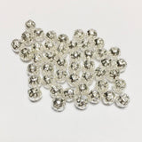 280pcs Silver Metal Decorative Round Filigree Hollow Spacer Beads Loose Beads Jewelry Making Charms for Beading 6mm - Aladdin Shoppers