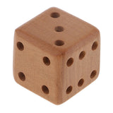 Vintage Wooden Dice Pendant Charms with Bead Inside Keyring Keychains Trinket for DIY Bracelet Necklace Jewelry Making Craft - Aladdin Shoppers