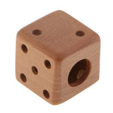 Vintage Wooden Dice Pendant Charms with Bead Inside Keyring Keychains Trinket for DIY Bracelet Necklace Jewelry Making Craft - Aladdin Shoppers