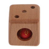 Vintage Wooden Dice Pendant Charms with Bead Inside Keyring Keychains Trinket for DIY Bracelet Necklace Jewelry Making Craft - Aladdin Shoppers