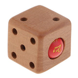 Vintage Wooden Dice Pendant Charms with Bead Inside Keyring Keychains Trinket for DIY Bracelet Necklace Jewelry Making Craft - Aladdin Shoppers
