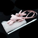 Handmade ballpoint pen ribbon bow bag ribbon flower pens pole sign pen for wedding advertising pens diy materials kit - Aladdin Shoppers