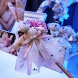 Handmade ballpoint pen ribbon bow bag ribbon flower pens pole sign pen for wedding advertising pens diy materials kit - Aladdin Shoppers
