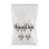 5 Pieces Faux Pearl Flower Buttons Rhinestone Embellishments Crystal Flower Buttons Charms for Garment, Bags, Woman Hair Accessories DIY Craft - Aladdin Shoppers