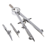 2 Metal Compass for Geometry Math Drawing Drafting Schools Office Stationery