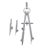 2 Metal Compass for Geometry Math Drawing Drafting Schools Office Stationery