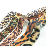 Maxbell 25mm 5 Yards Wild Style Leopard Ribbon Velvet Ribbon For Flower Arrangements Gift Packing Hair Accessory Design - Aladdin Shoppers