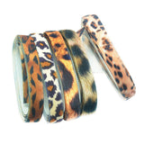 Maxbell 1cm 5 Yards Wild Style Leopard Ribbon Velvet Ribbon For Flower Arrangements Gift Packing Hair Accessory Design - Aladdin Shoppers