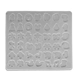 Maxbell Clear Assorted Shapes Women Earring Silicone Mold for Cake Decorating, Crafting, Polymer Clay, Resin Casting,Jewelry Making Tool Moulds - Aladdin Shoppers