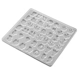 Maxbell Clear Assorted Shapes Women Earring Silicone Mold for Cake Decorating, Crafting, Polymer Clay, Resin Casting,Jewelry Making Tool Moulds - Aladdin Shoppers