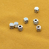 Maxbell Maxbell 100pcs Handmade Gifts Accessory Alloy Daisy Flower Beads Large Hole Spacer Loose Bead For Jewelry DIY 11mm Personalize Jewelry Making 5.5mm