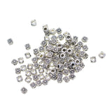 Maxbell 100pcs Handmade Gifts Accessory Alloy Daisy Flower Beads Large Hole Spacer Loose Bead For Jewelry DIY 11mm Personalize Jewelry Making 5.5mm - Aladdin Shoppers