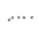 Maxbell 100pcs Handmade Gifts Accessory Alloy Daisy Flower Beads Large Hole Spacer Loose Bead For Jewelry DIY 11mm Personalize Jewelry Making 5.5mm - Aladdin Shoppers